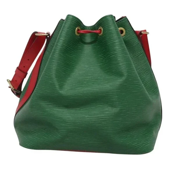LOUIS VUITTON Epi Petit Noe Shoulder Bag Bicolor Green Red M44147 LV Auth - Picture 6 of 15